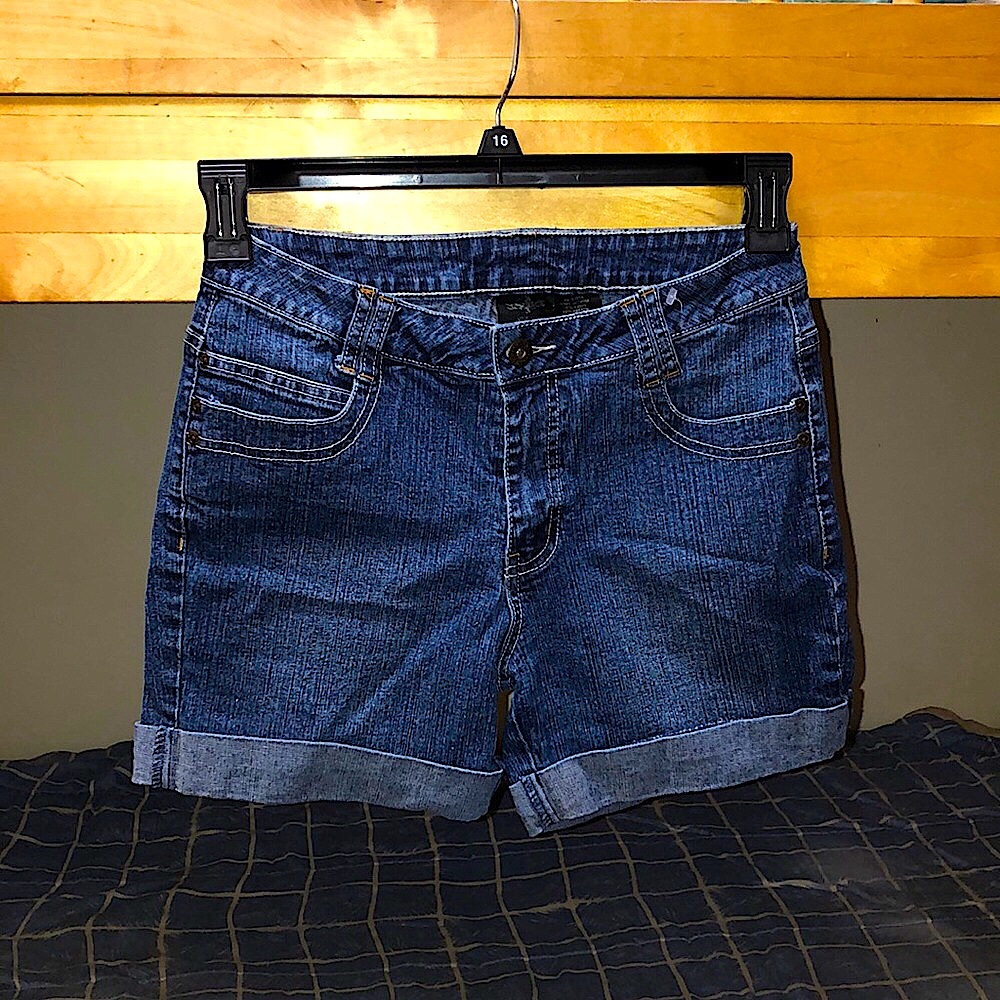 V.S.M. Dark Blue Jean Shorts